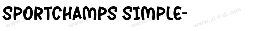sportchamps simple字体转换